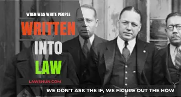The Legal Codification of Whiteness: A Historical Overview