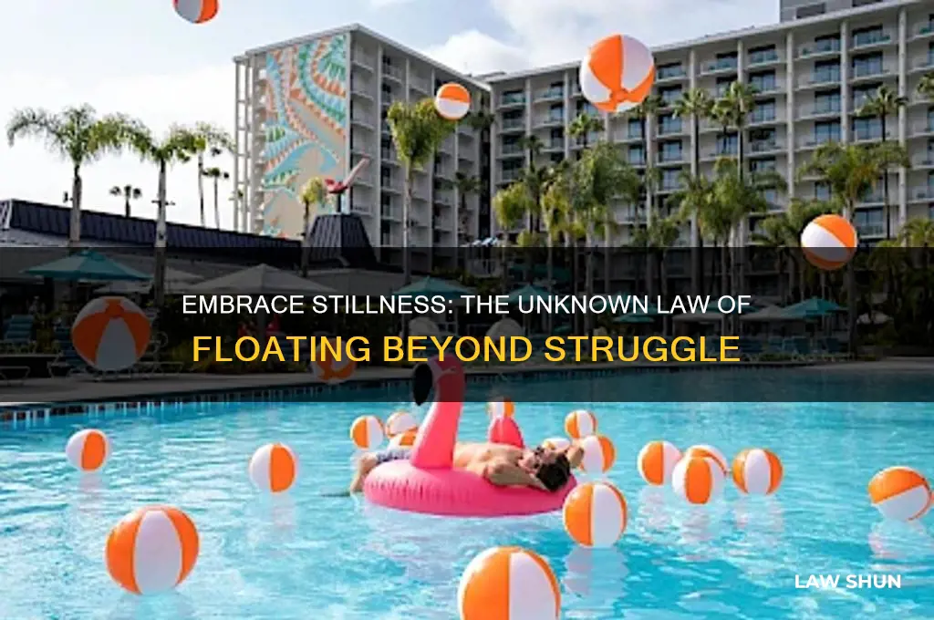 when we stop struggling we float it is law unknown