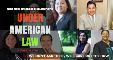 When Did American Law Officially Recognize Americans as People?