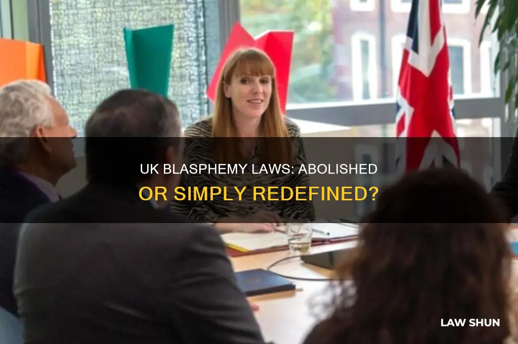 when were blasphemy laws abolished in the uk