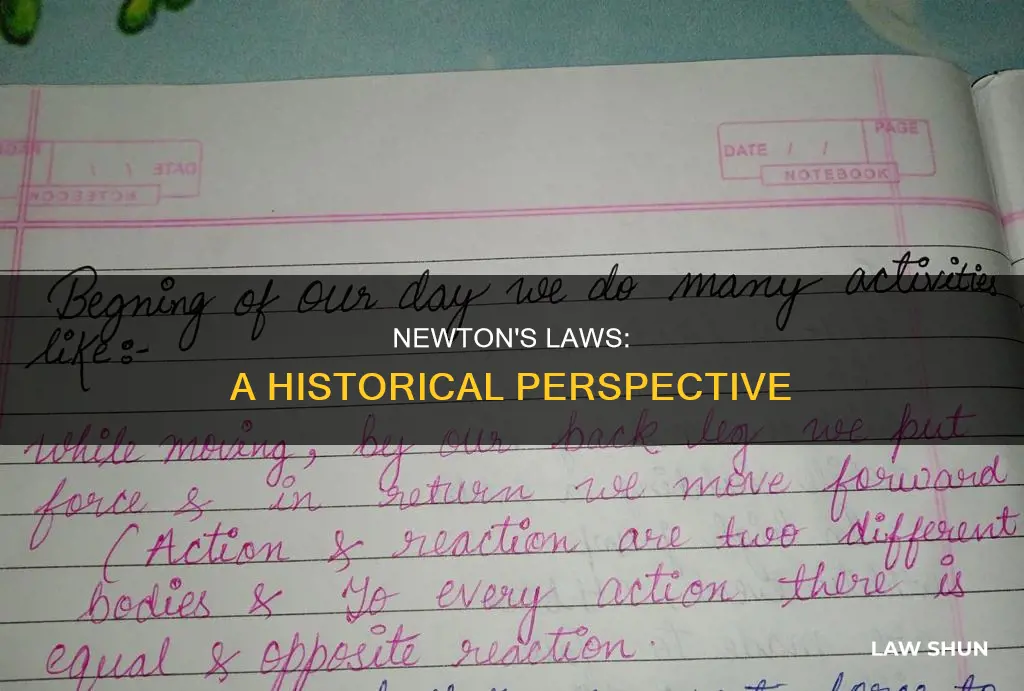 when were newyons laws created