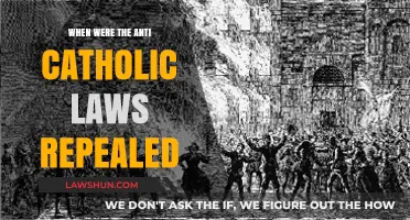 The Repeal of Anti-Catholic Laws: A Historical Turning Point