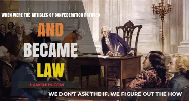 Articles of Confederation: Ratification and Enactment as Law Explained