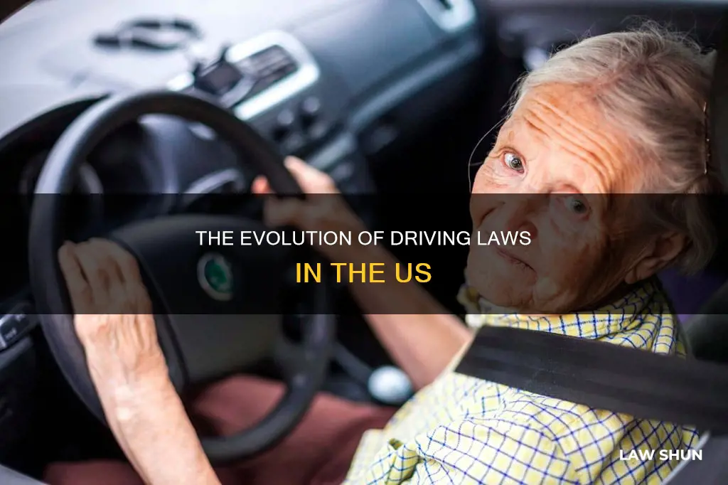 when were the first driving laws introduced in the us