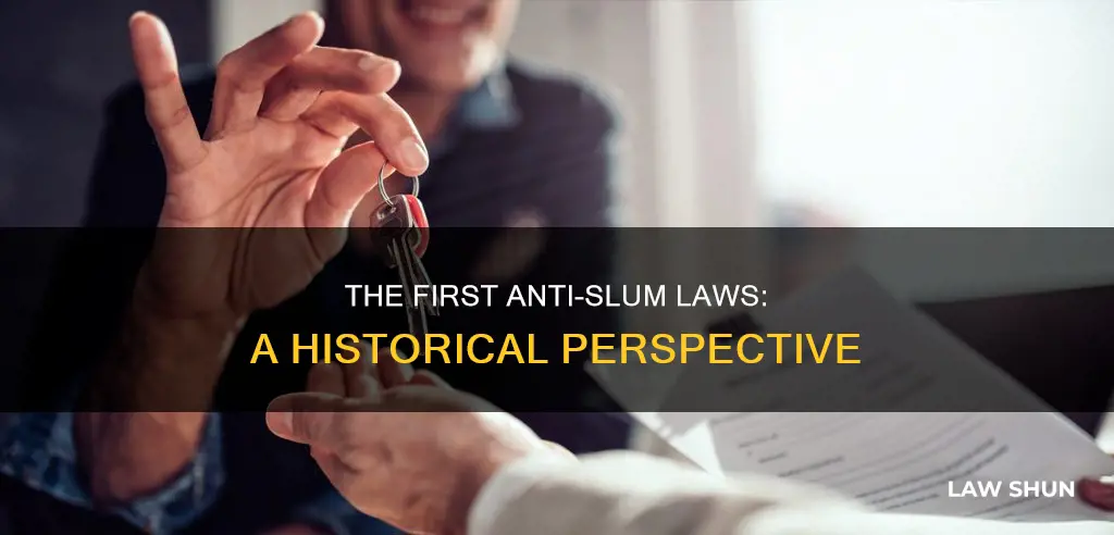 when were the first laws enacted against slum lords