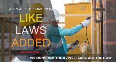 OSHA-Like Laws: When Did They Begin?