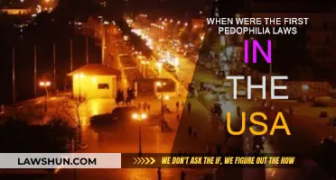 Pedophilia Laws: When Did the US Begin?