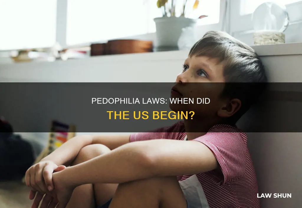 when were the first pedophilia laws in the usa