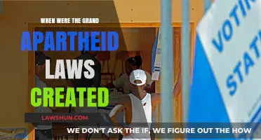 The Grand Apartheid Laws: A Historical Overview
