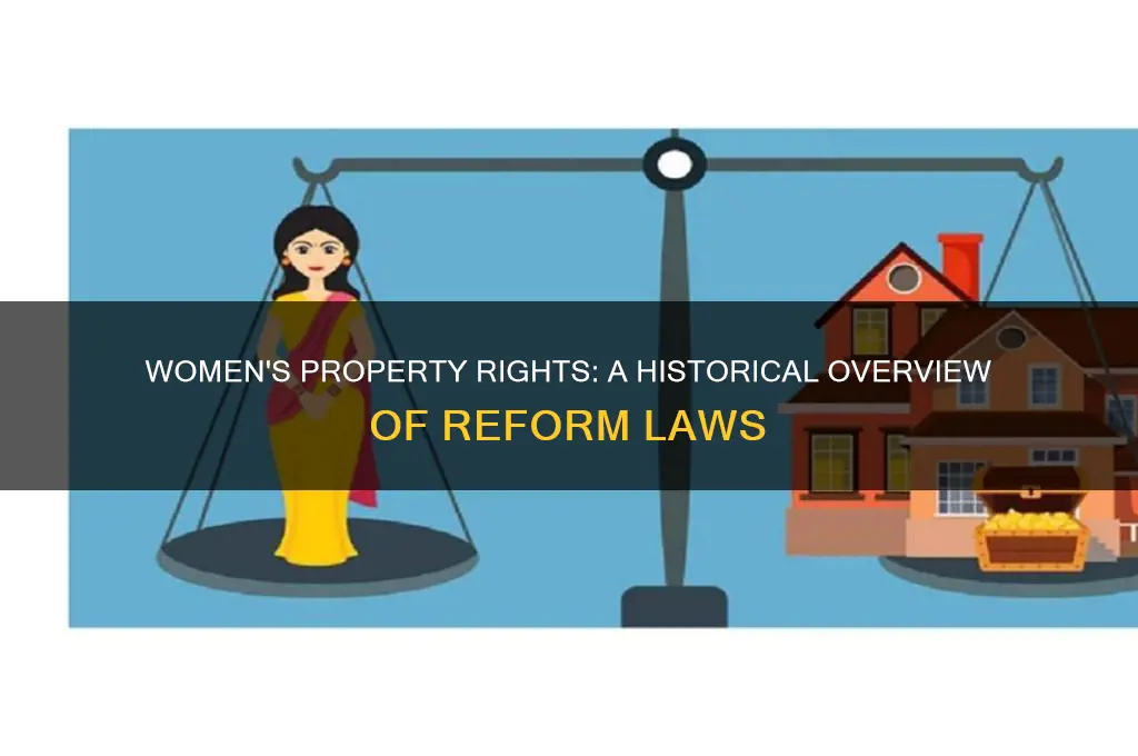 when were the reform laws regarding women