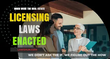 Real Estate Licensing Laws: A Historical Overview