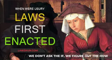 The History of Usury Laws: When Were They Enacted?