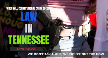 Constitutional Carry Law: Tennessee's Implementation Timeline