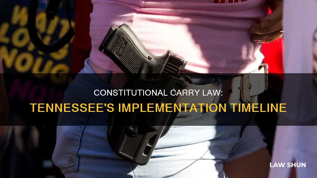 when will constitutional carry become law in tennessee