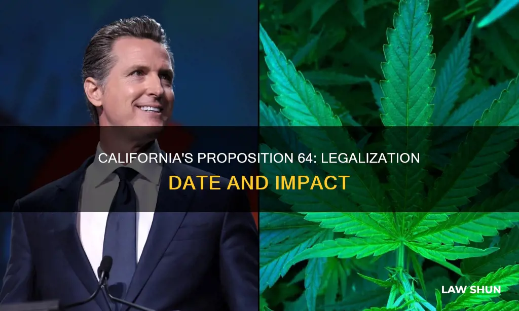 when will proposition 64 become law