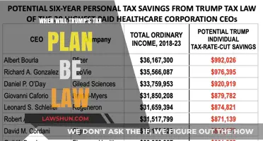 Trump's Tax Plan: When Will It Be Law?
