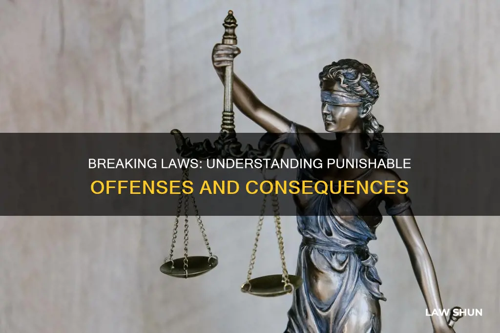 when you break a law its punishable under