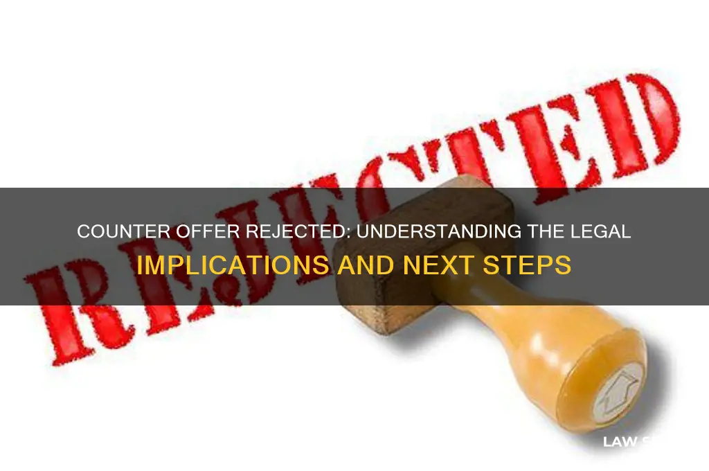 when your counter offer is rejected what law ia that