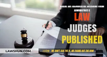 Where to Find Published Adjudicative Decisions by Administrative Law Judges