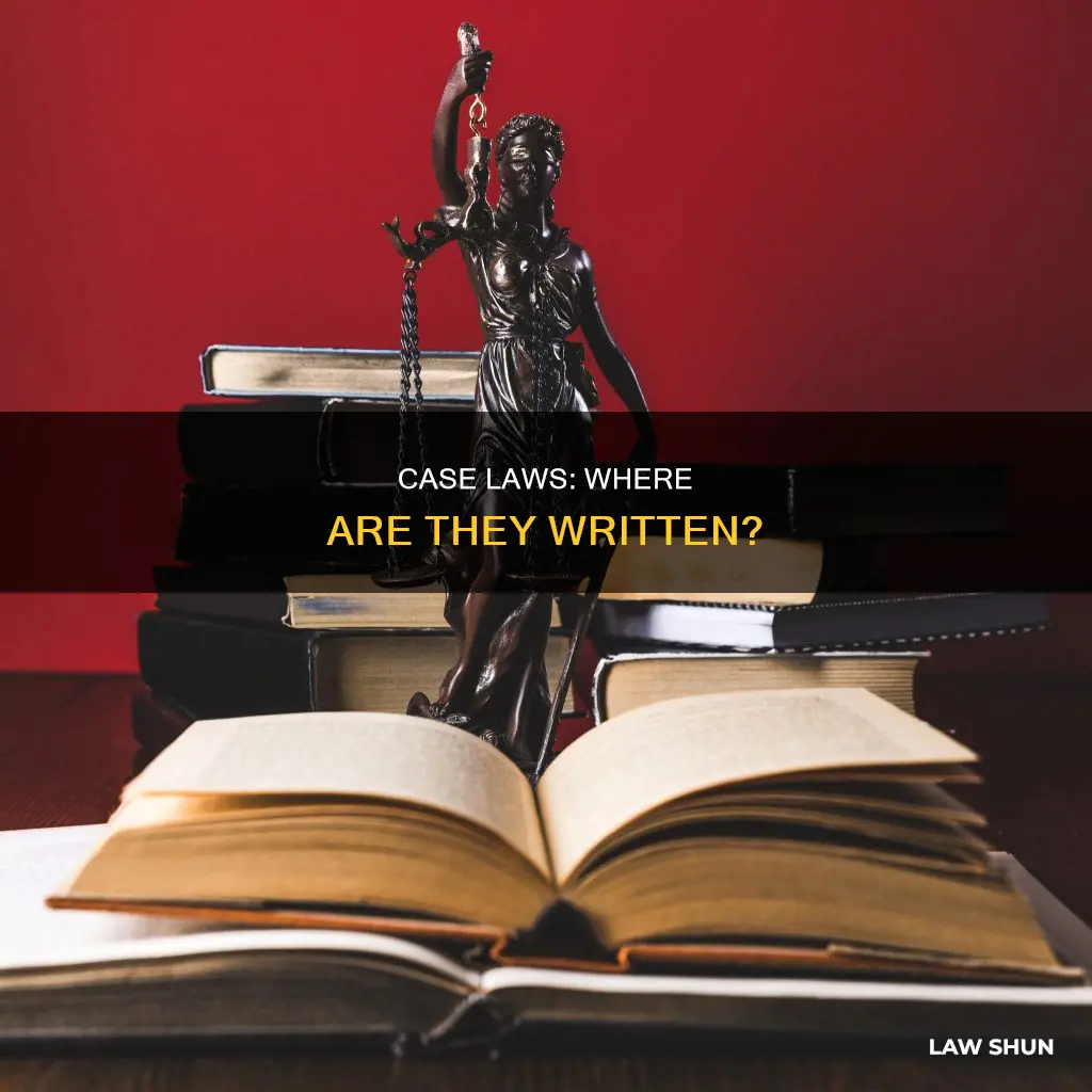 where are case laws written