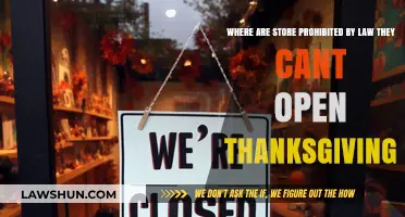 Thanksgiving Store Closures: Where Laws Prohibit Retail Operations on the Holiday