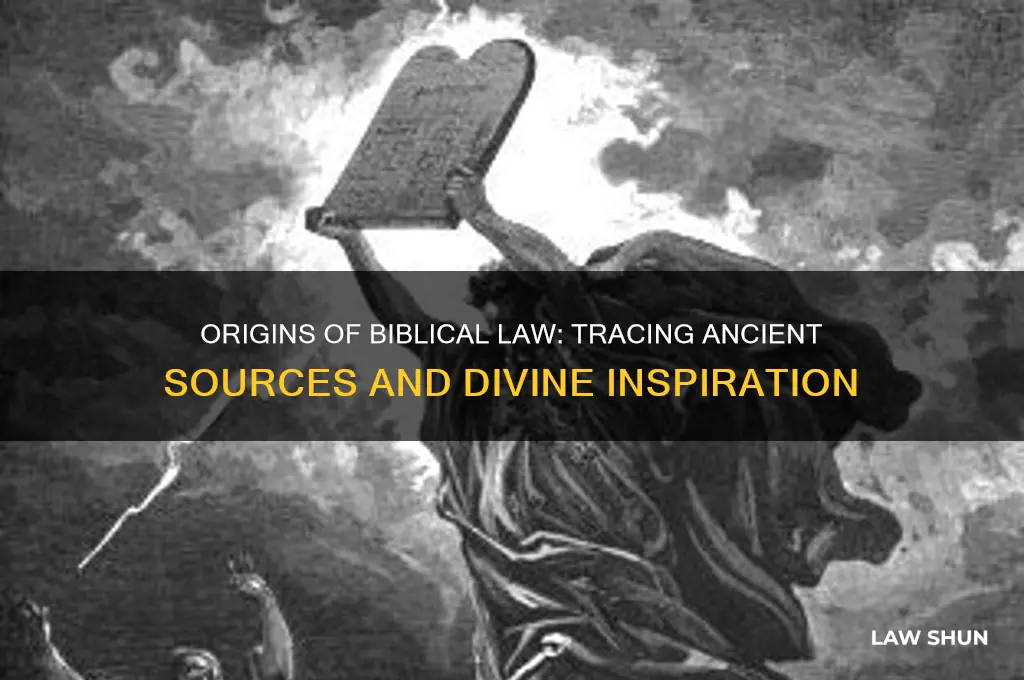 where did biblical law come from