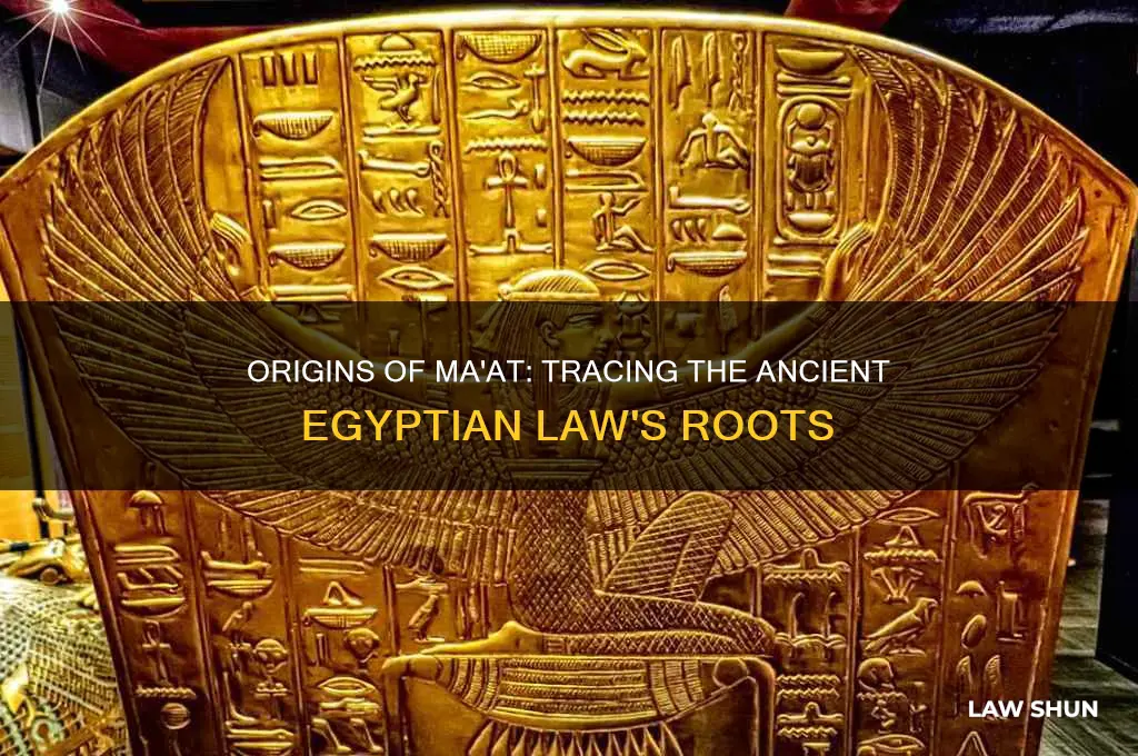where did the law of maat come from