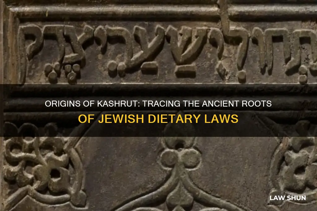 where did the laws of kashrut come from