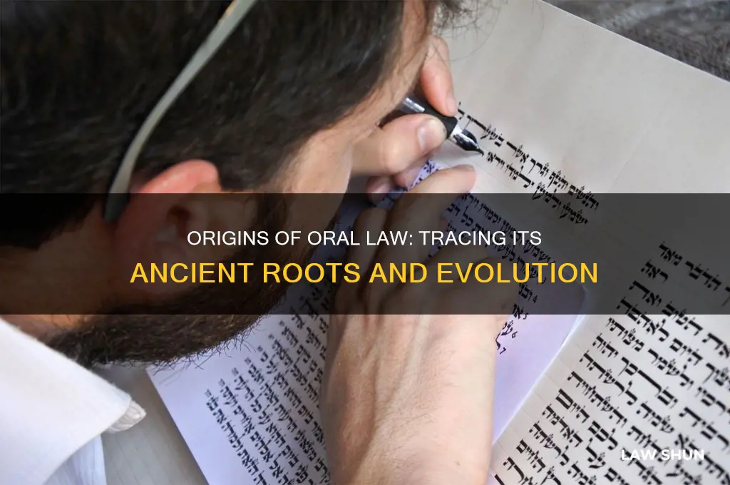 where did the oral law come from