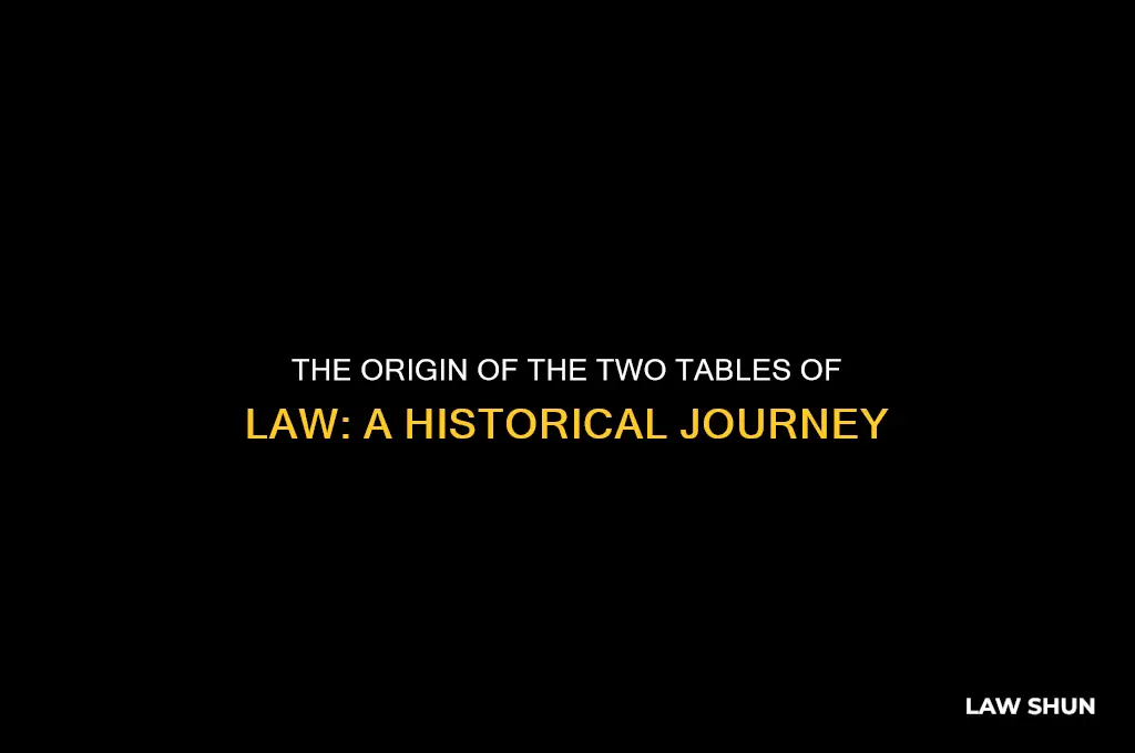 where did the two tables of law come from