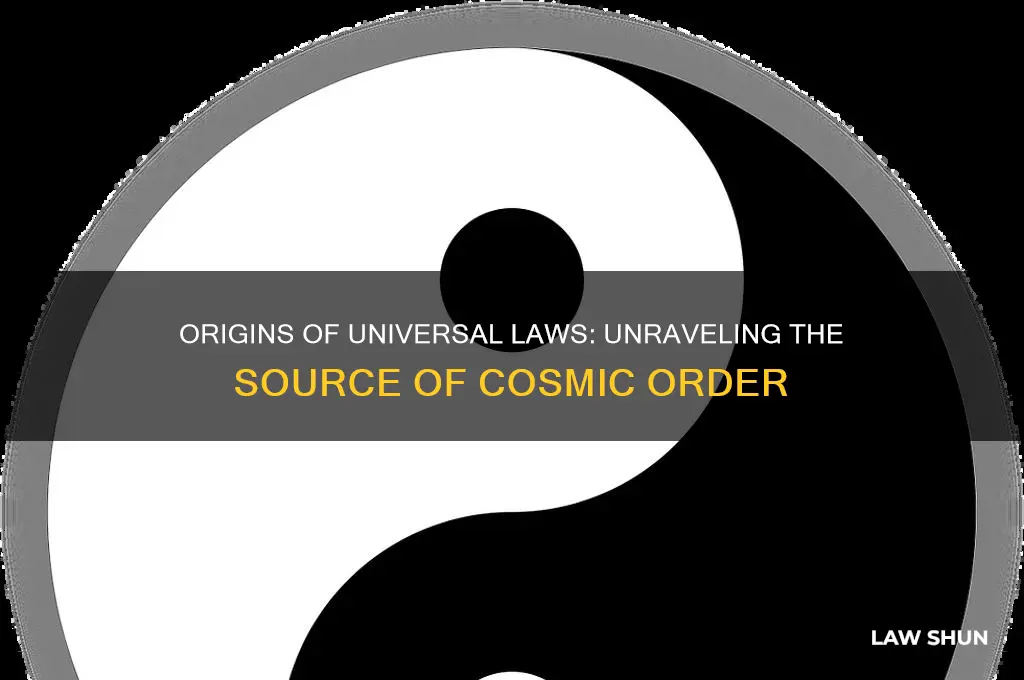 where did the universal laws come from