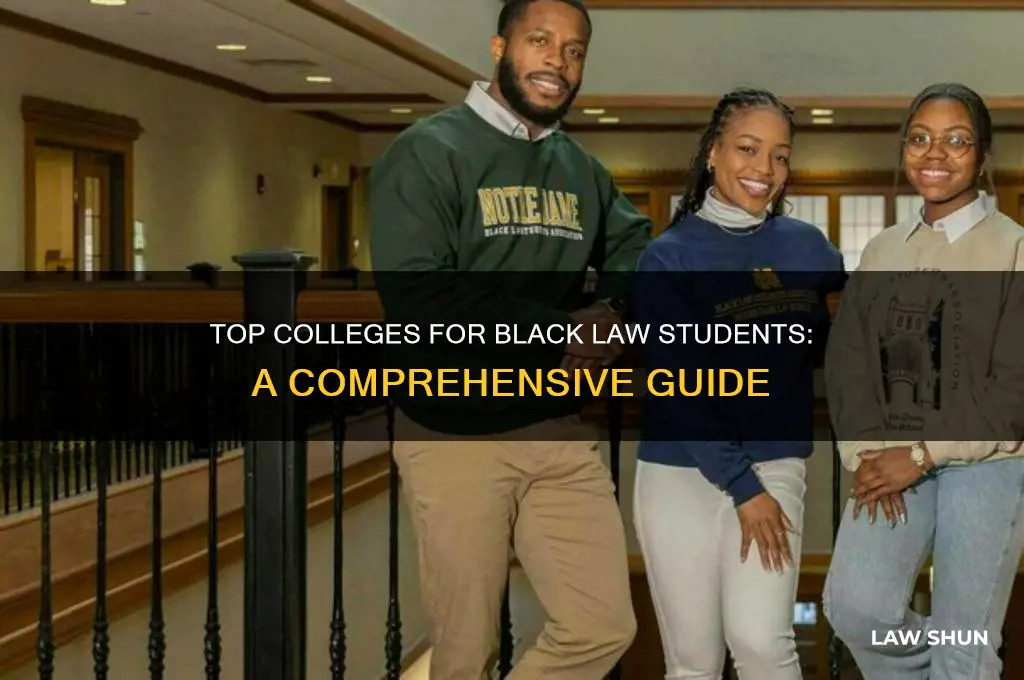 where do black law students attend college