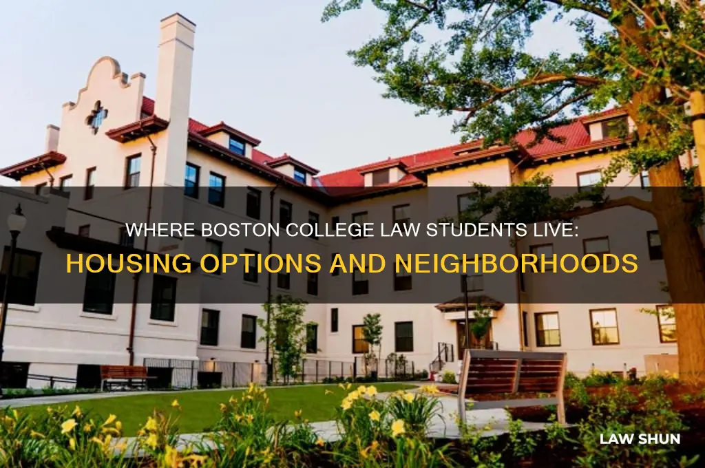 where do boston college law students live