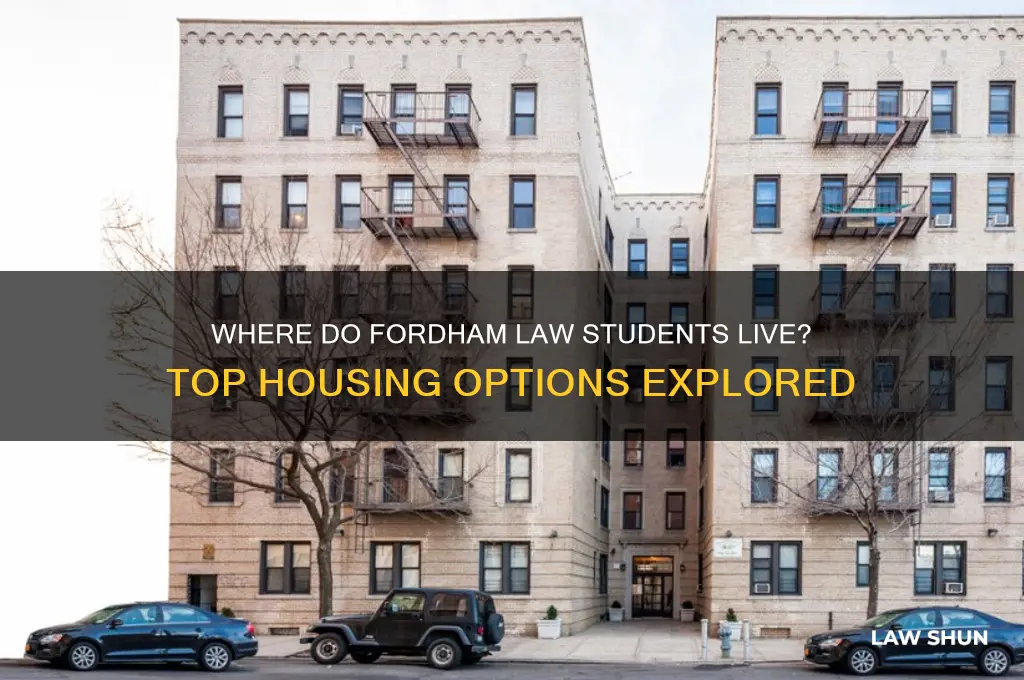 where do fordham law students live