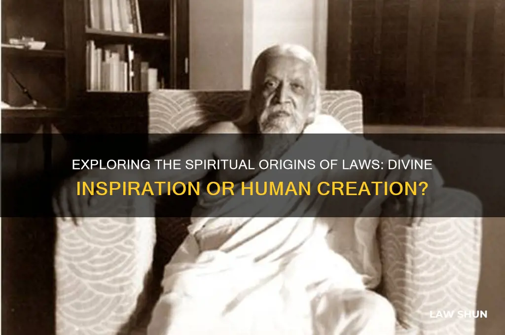 where do laws come from spiritually