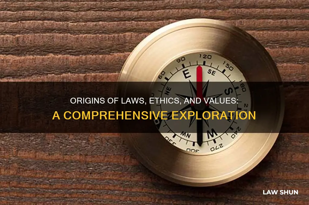 where do laws ethics and values come from