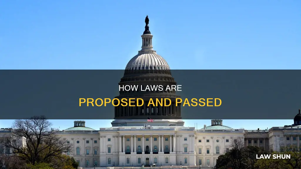 where do people propose bills to become law