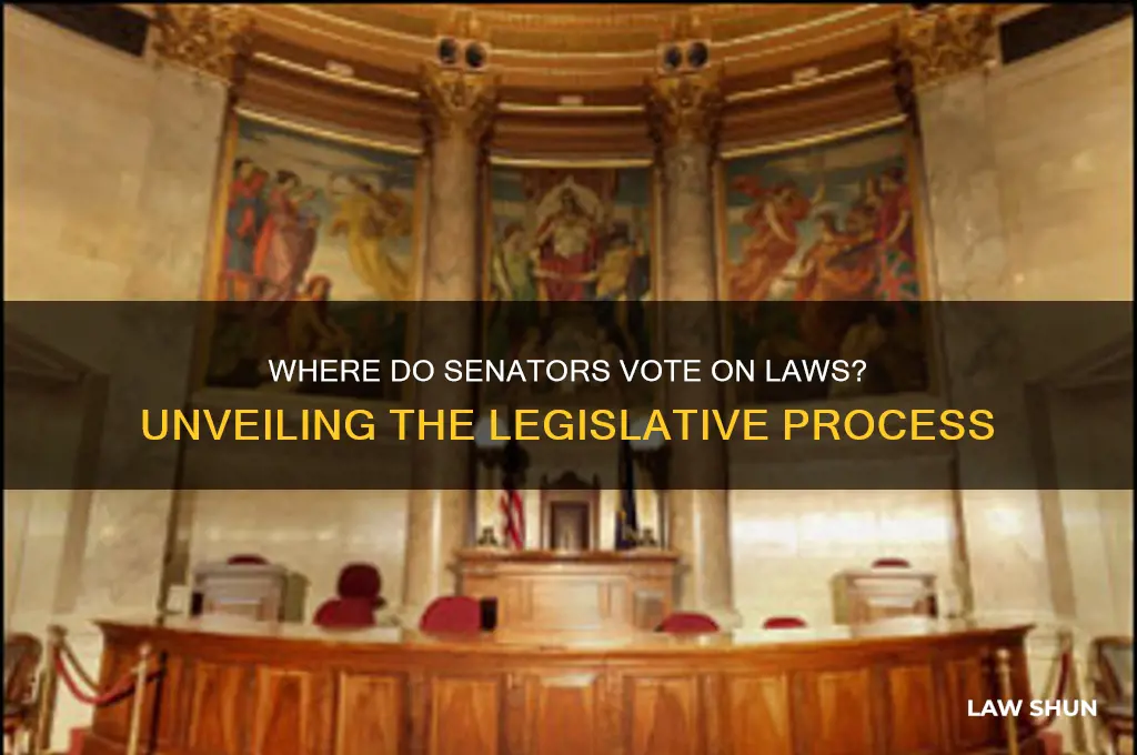 where do senators vote on laws