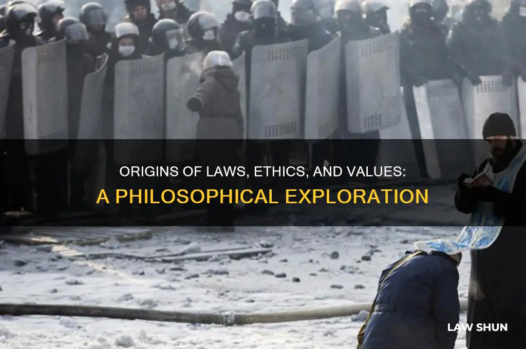 where do think laws ethics and values come from