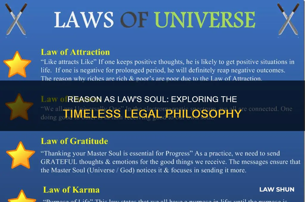 where does it read reason is the soul of law