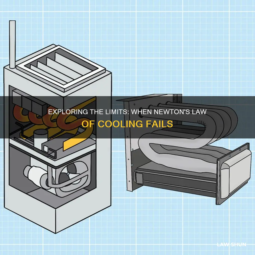 where does newtons law of cooling break down