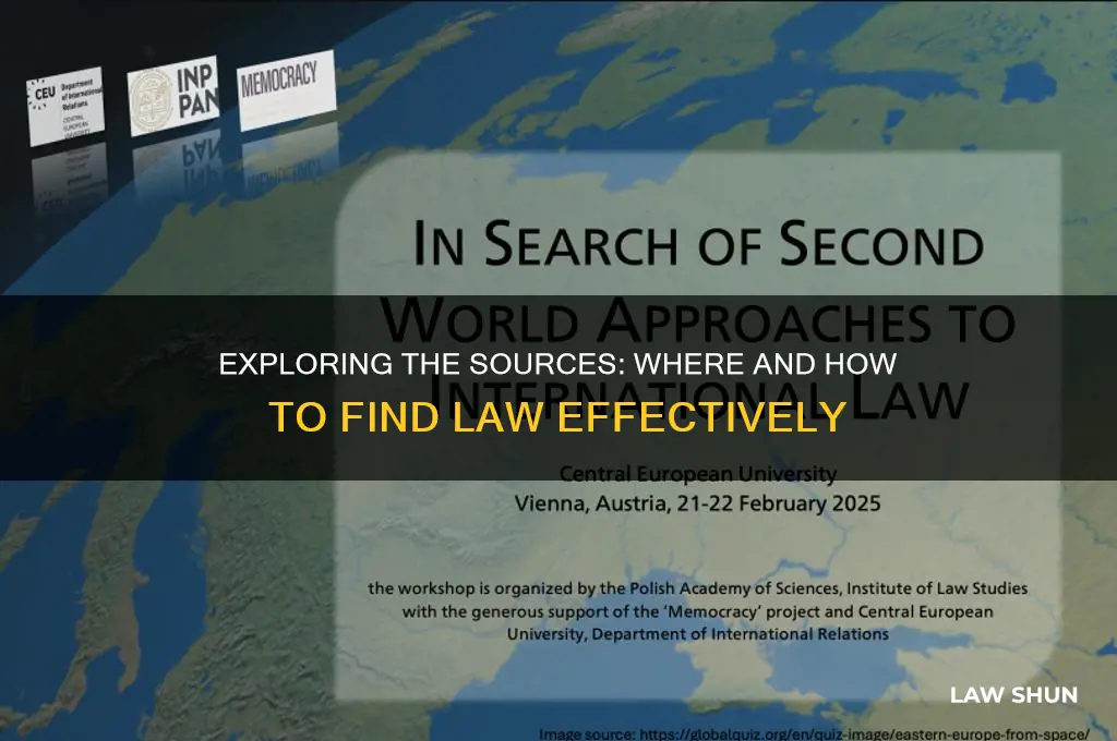where does one find law