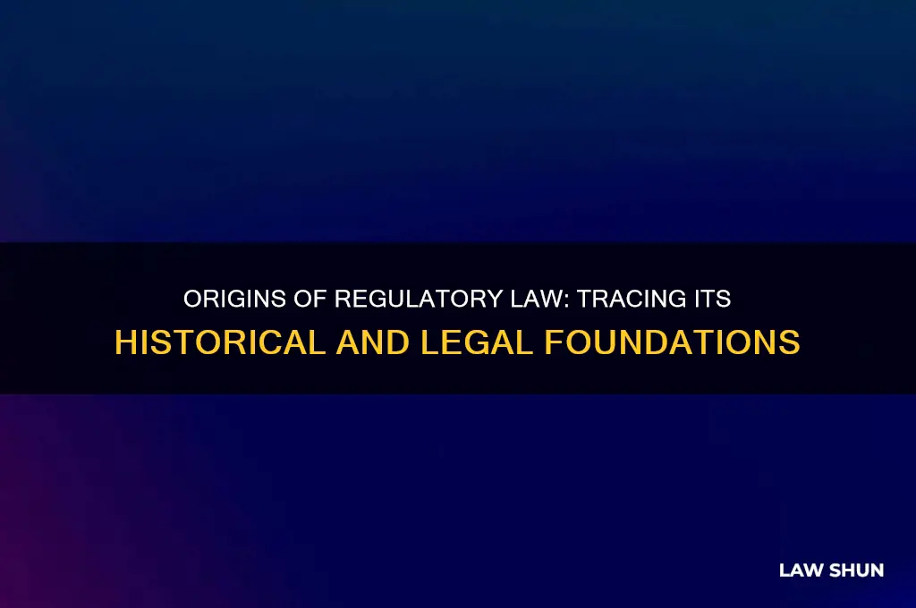 where does regulatory law come from