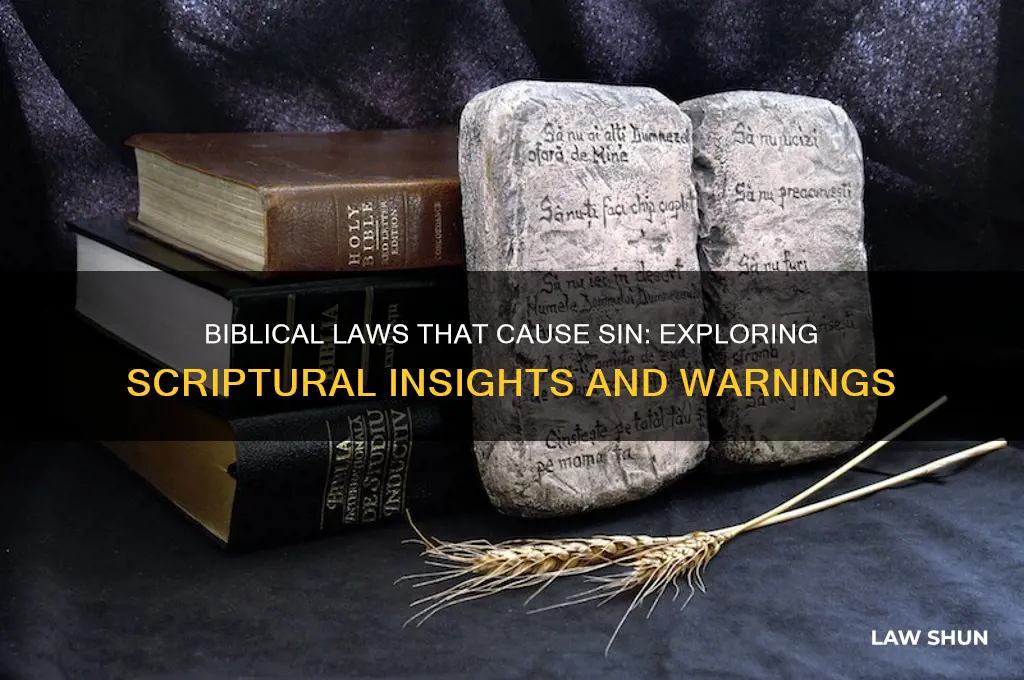 where does the bible talk about laws that cause sin