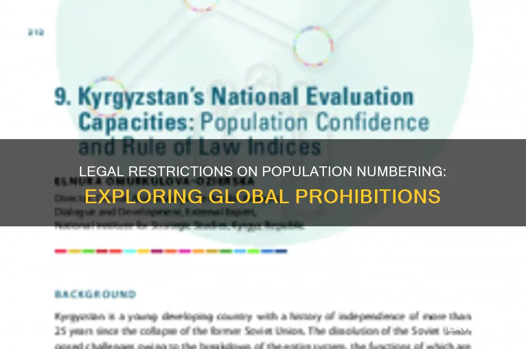 where does the law forbid numbering the people