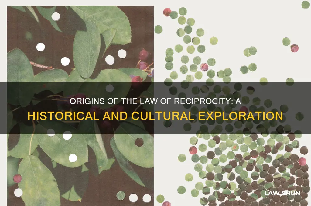 where does the law of reciprocipy come from