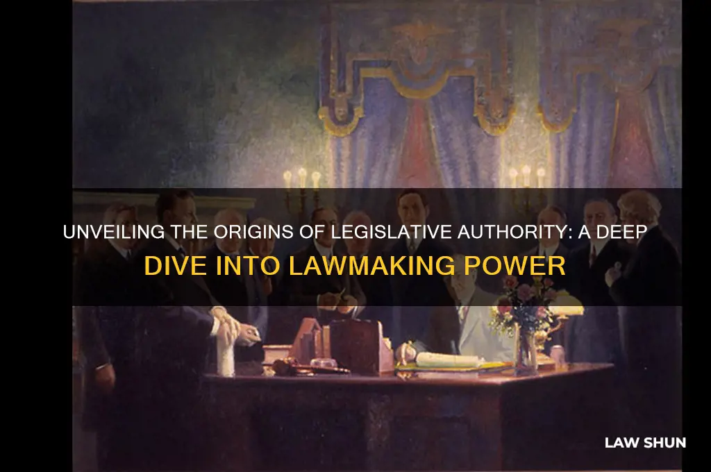 where does the power of law making come from