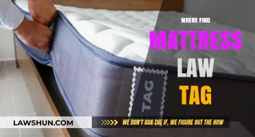 Where to Find the Mattress Law Tag: A Quick Guide