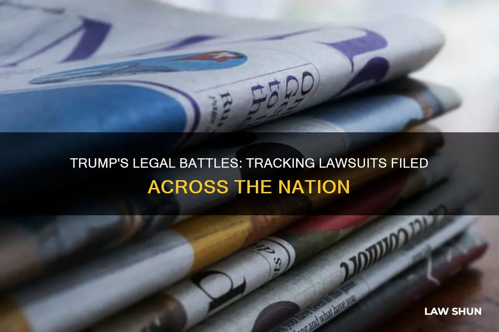 where has trump filed law suits