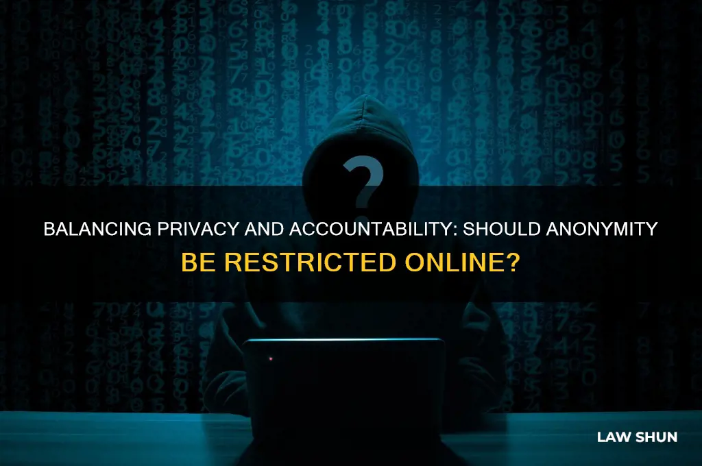 where if anywhere should laws prohibit anonymity on the internet
